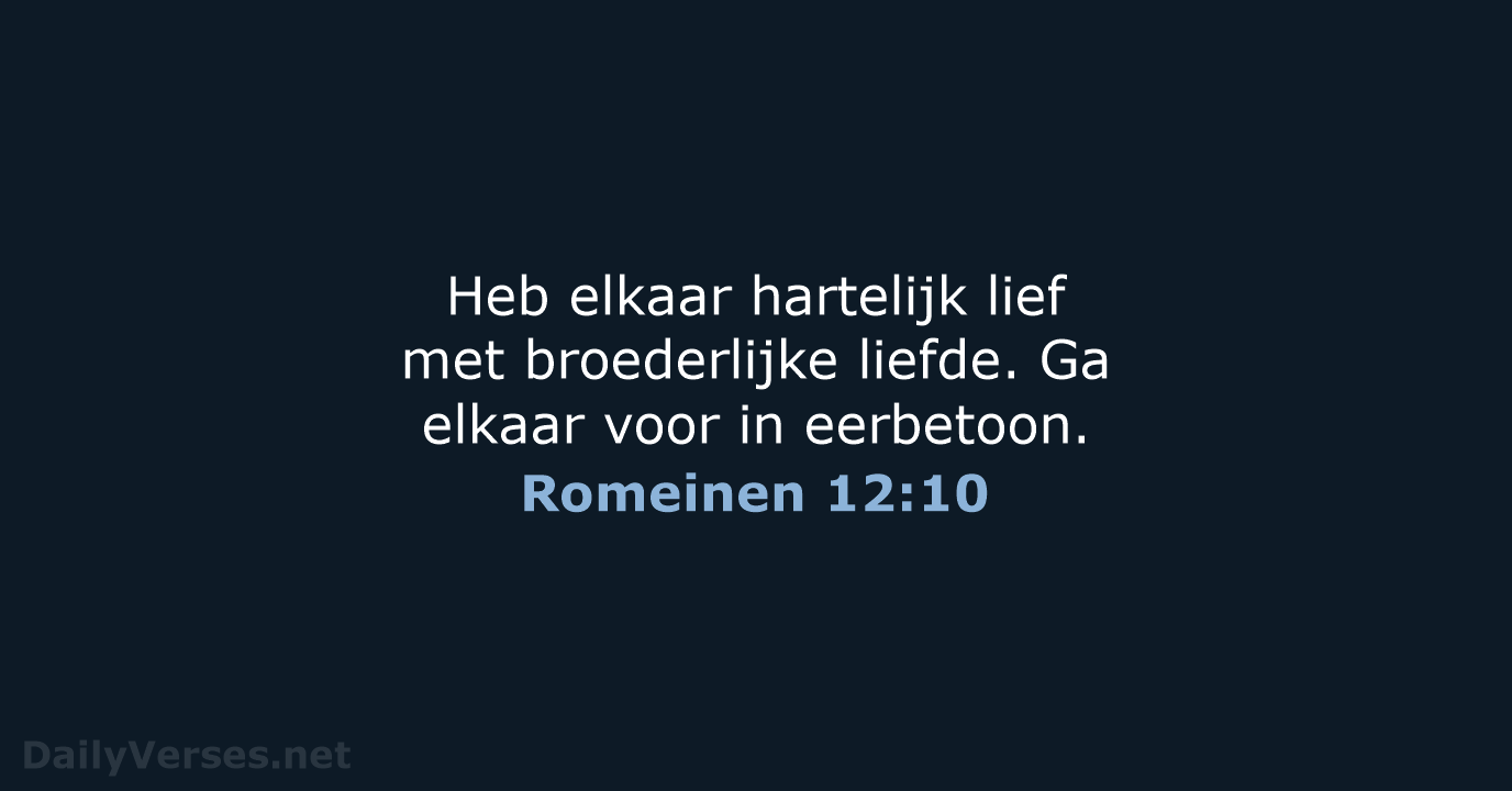 Romeinen 12:10 - HSV