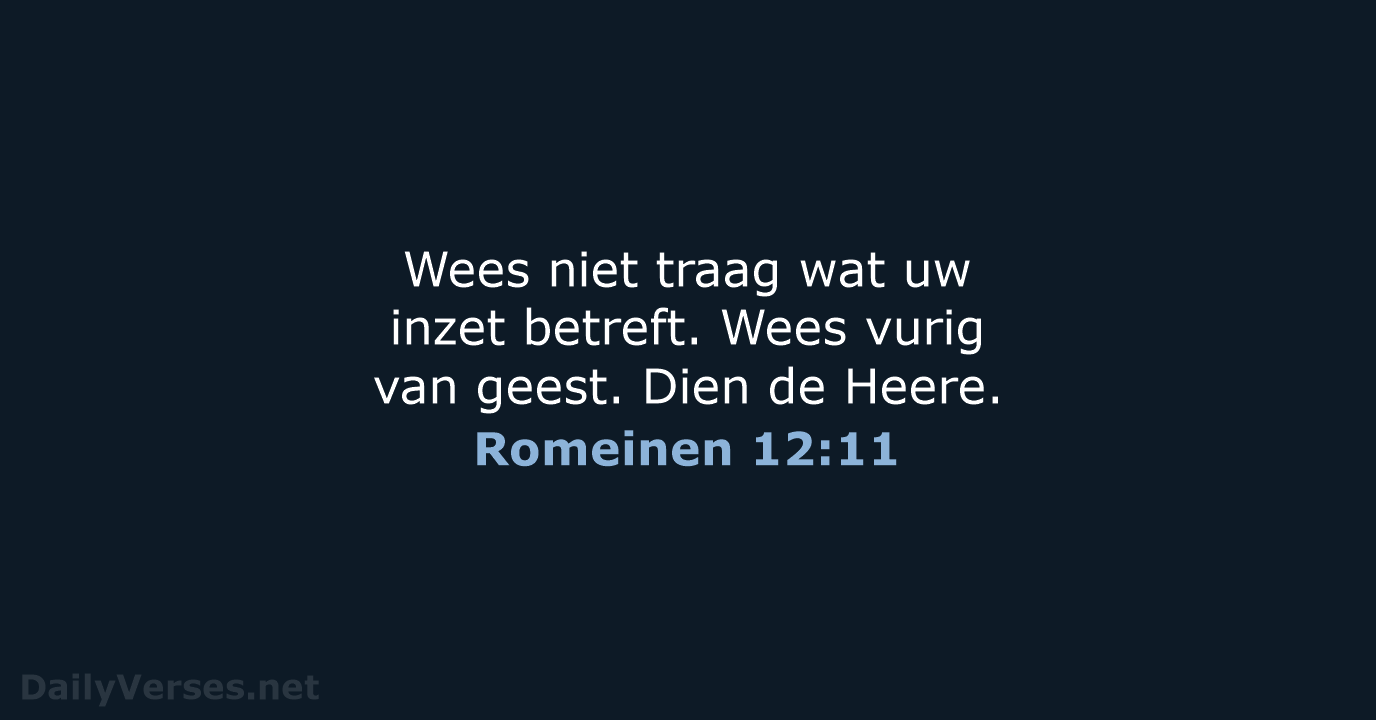 Romeinen 12:11 - HSV