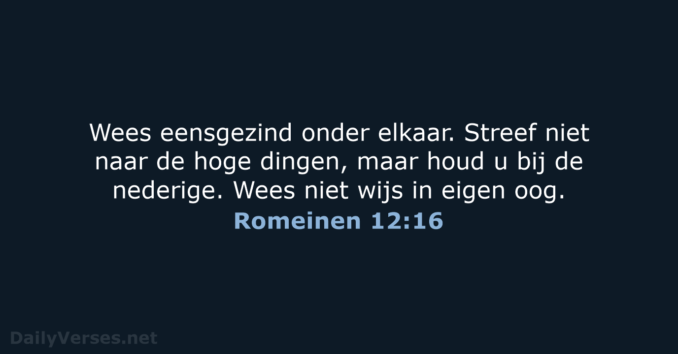Romeinen 12:16 - HSV