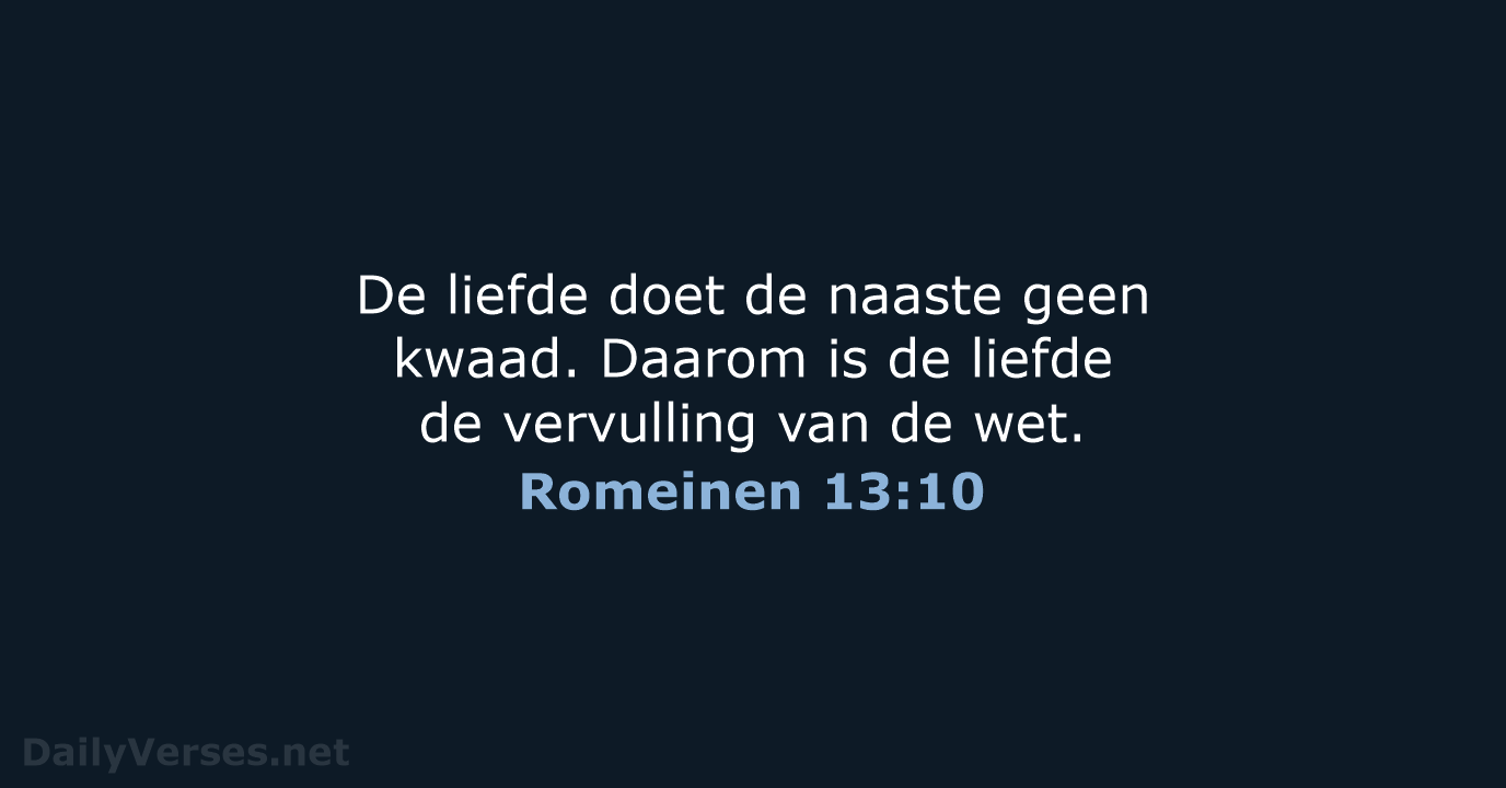 Romeinen 13:10 - HSV