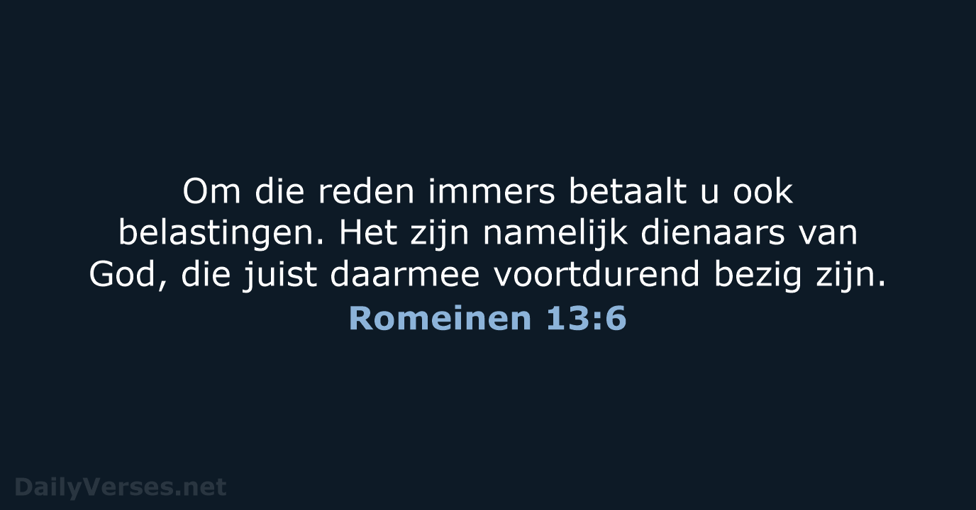 Romeinen 13:6 - HSV