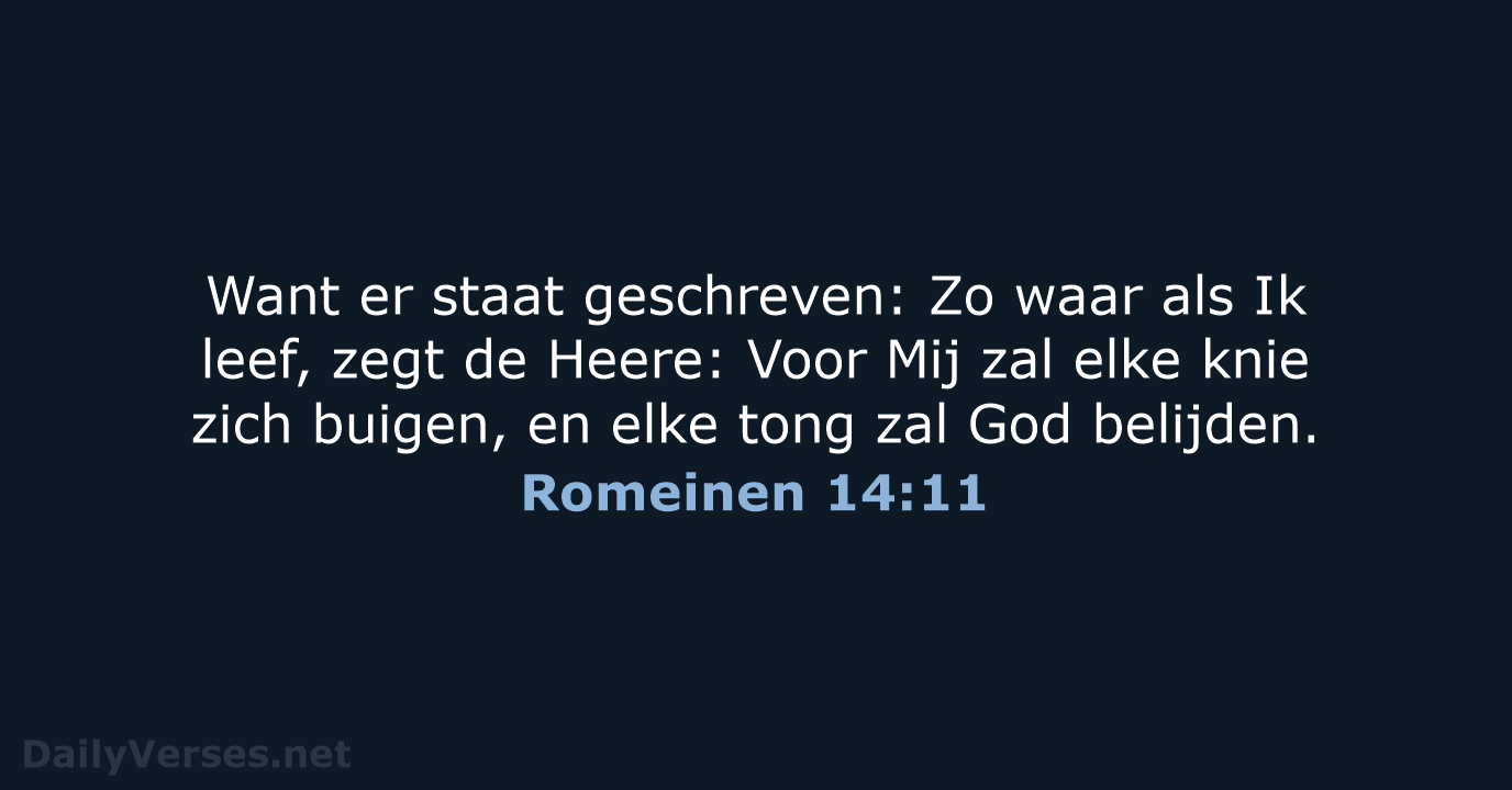 Romeinen 14:11 - HSV