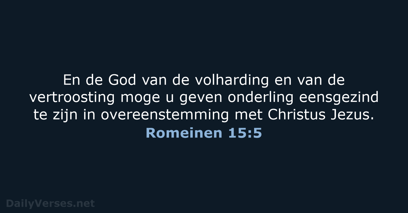 Romeinen 15:5 - HSV