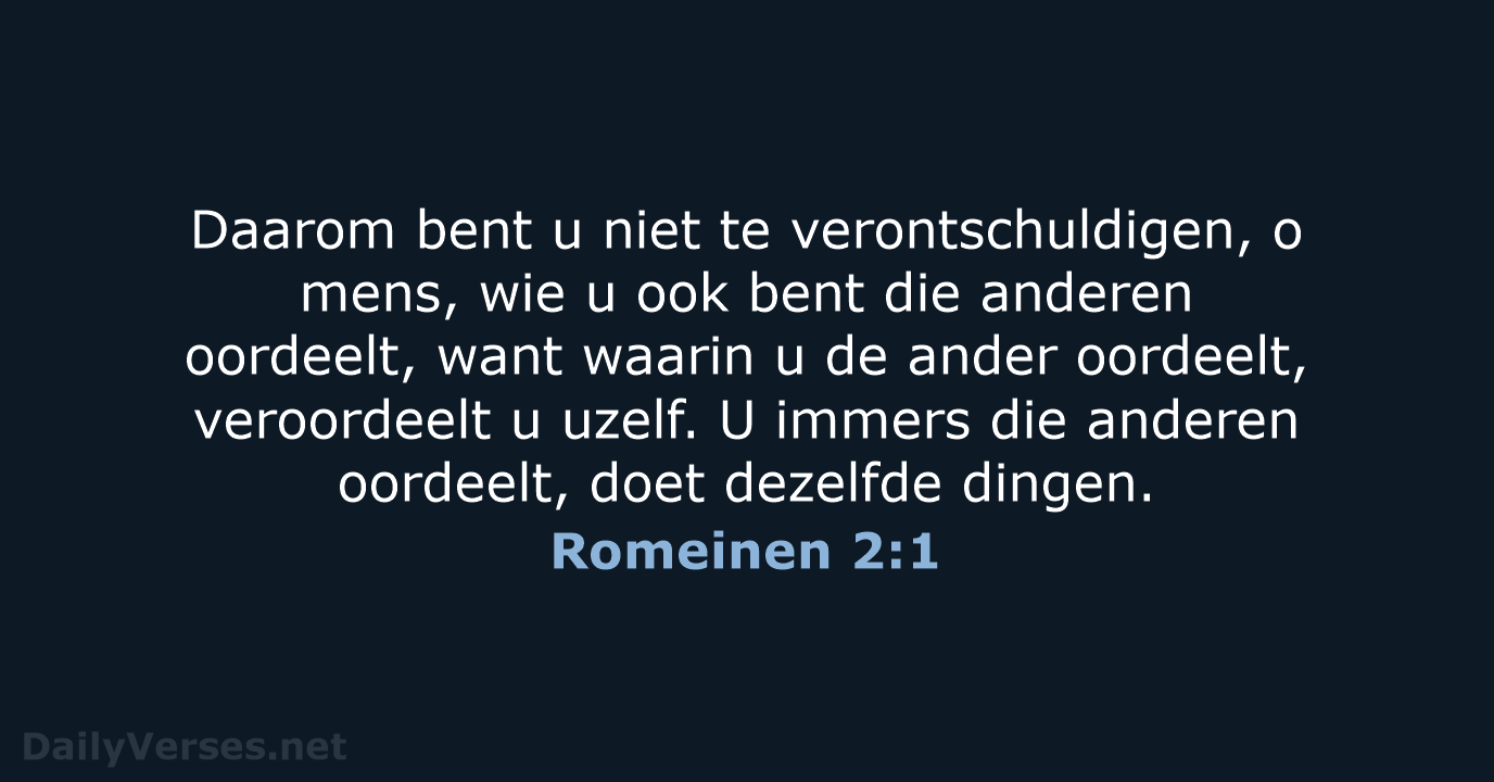Romeinen 2:1 - HSV