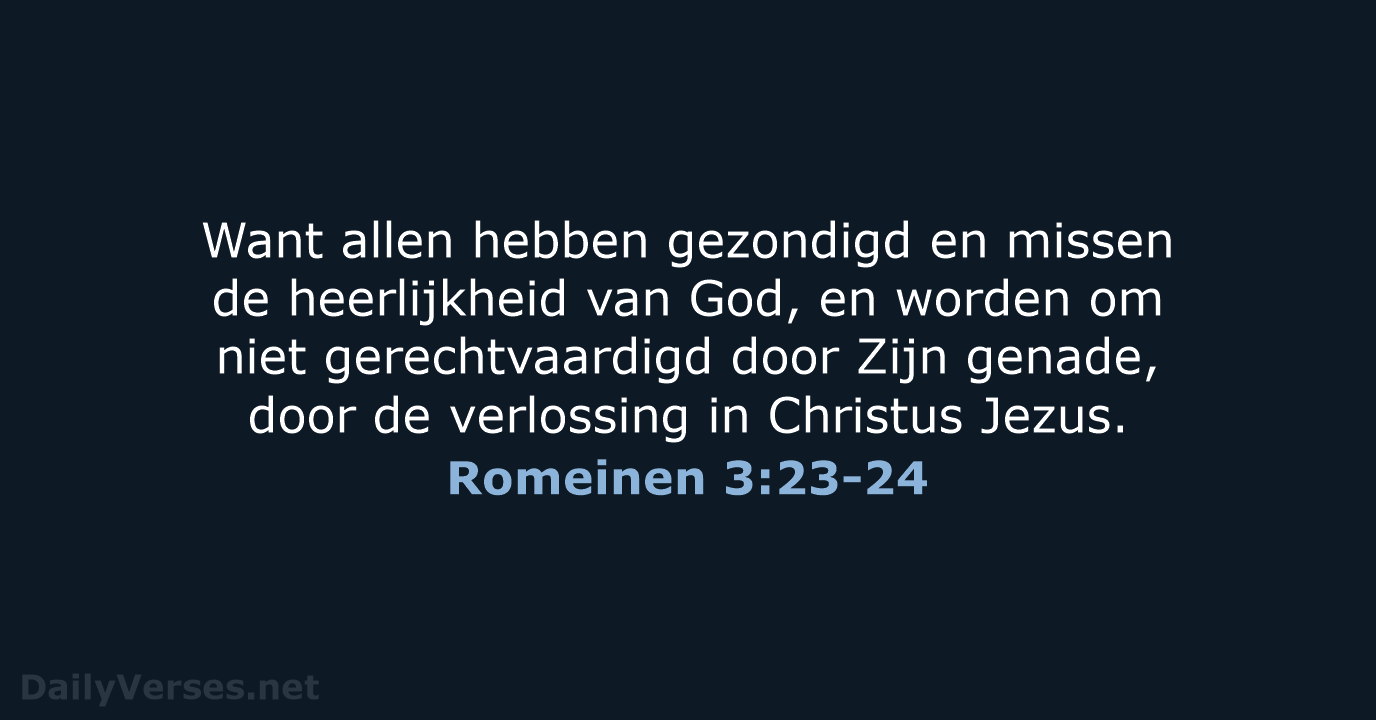 Romeinen 3:23-24 - HSV