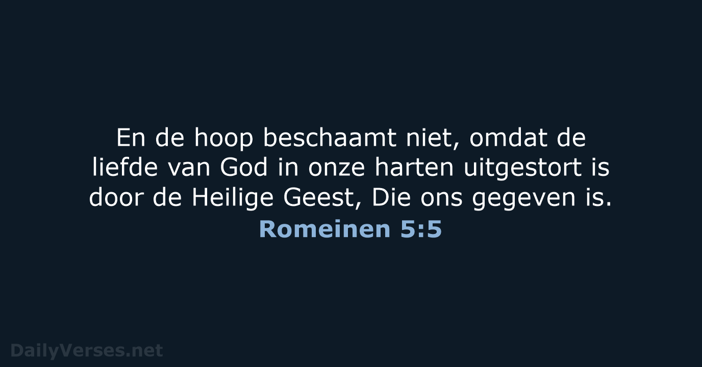 Romeinen 5:5 - HSV