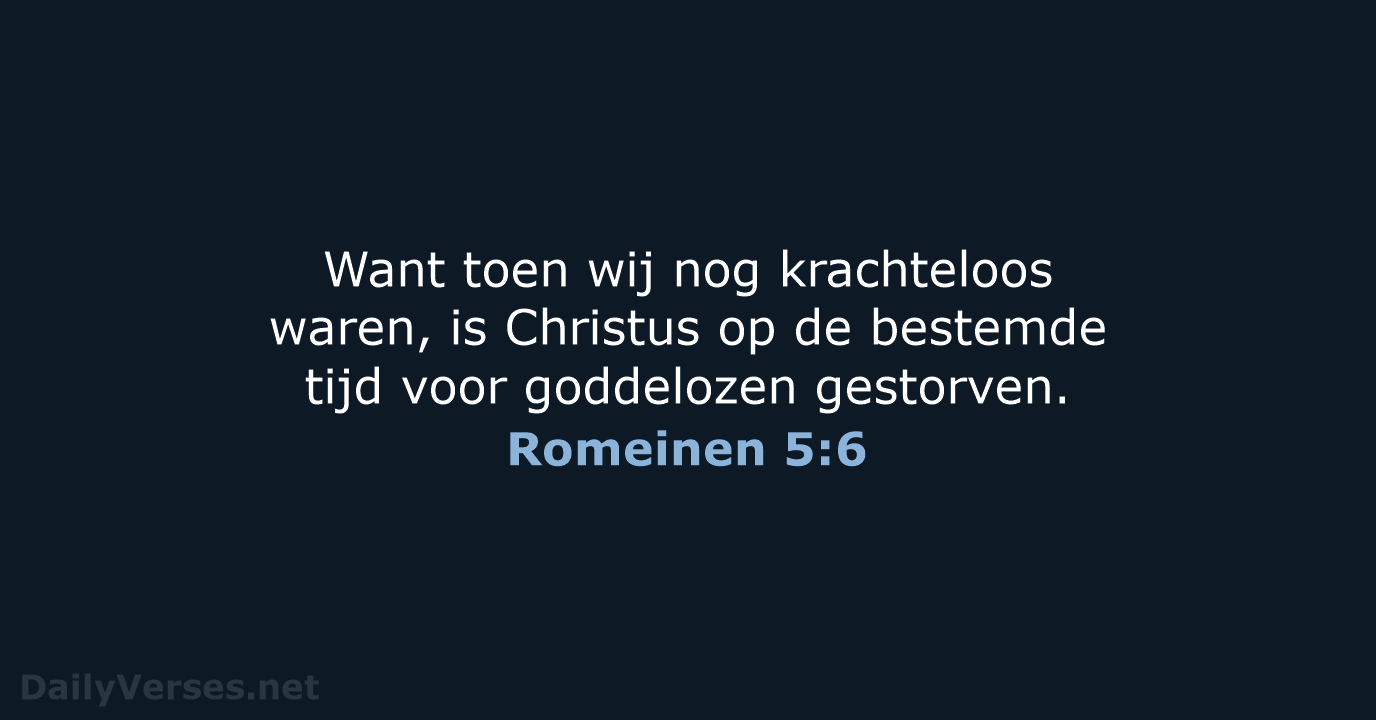 Romeinen 5:6 - HSV
