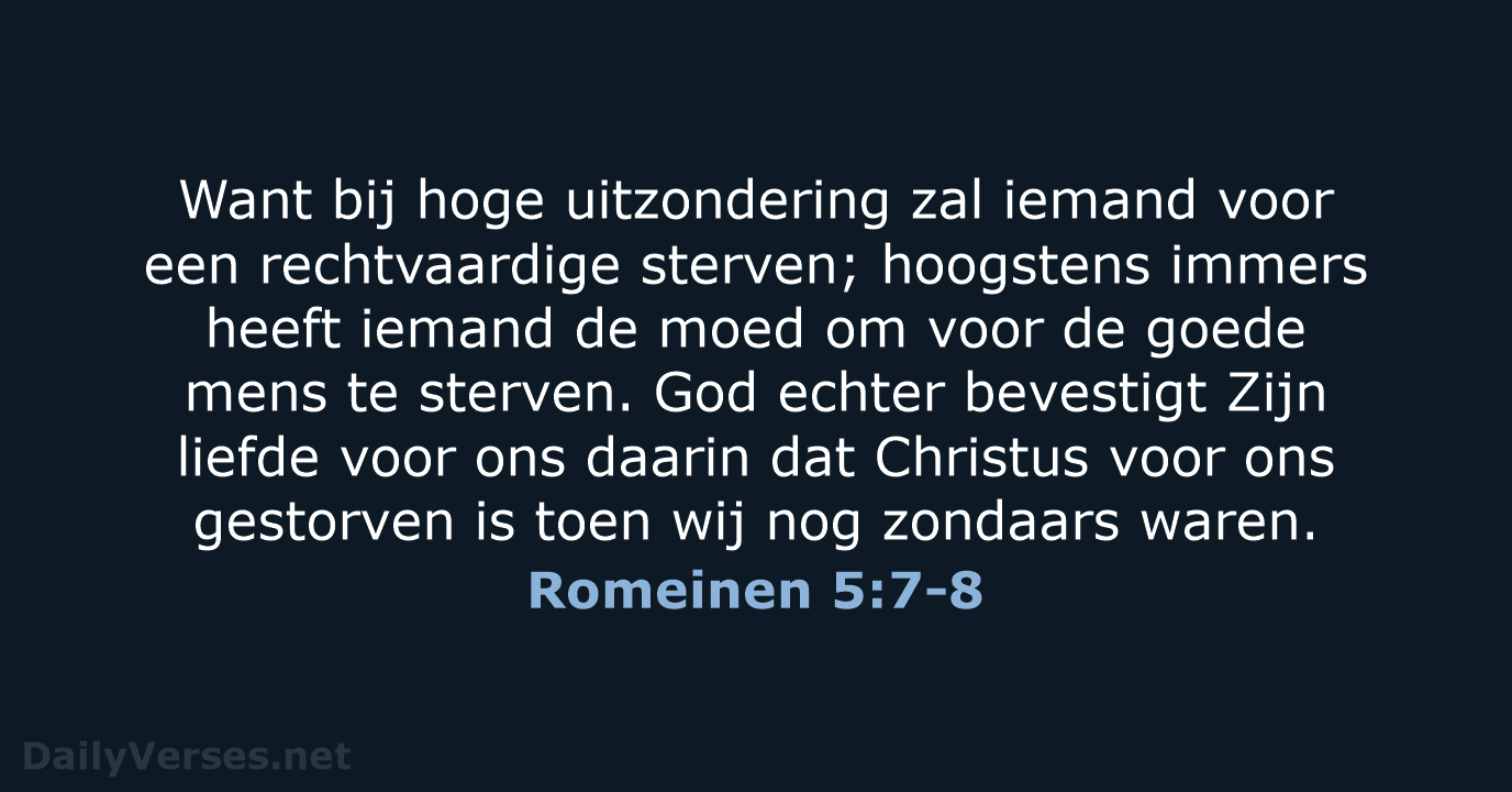 Romeinen 5:7-8 - HSV