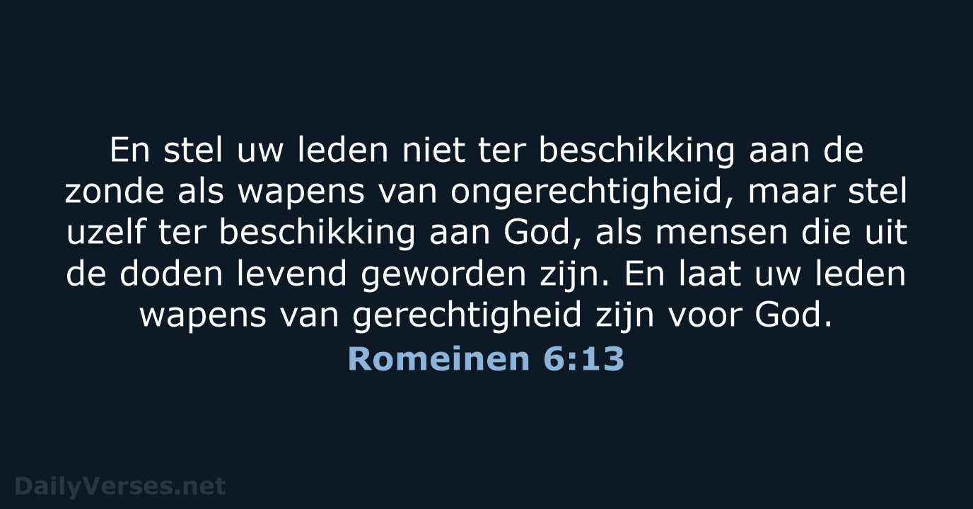 Romeinen 6:13 - HSV