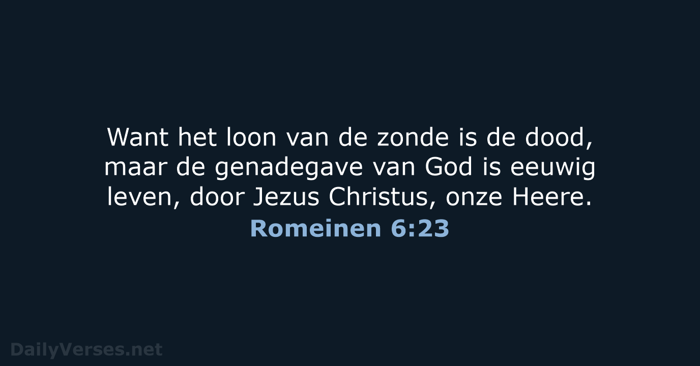 Romeinen 6:23 - HSV