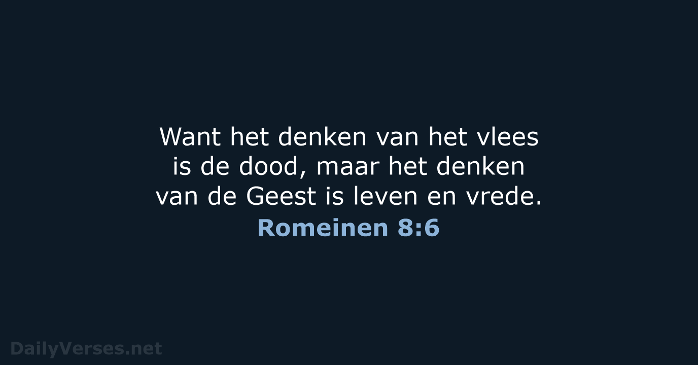 Romeinen 8:6 - HSV