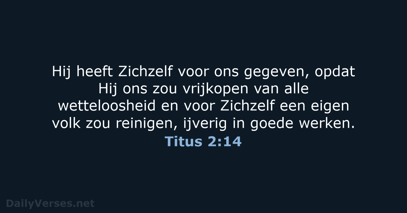 Titus 2:14 - HSV