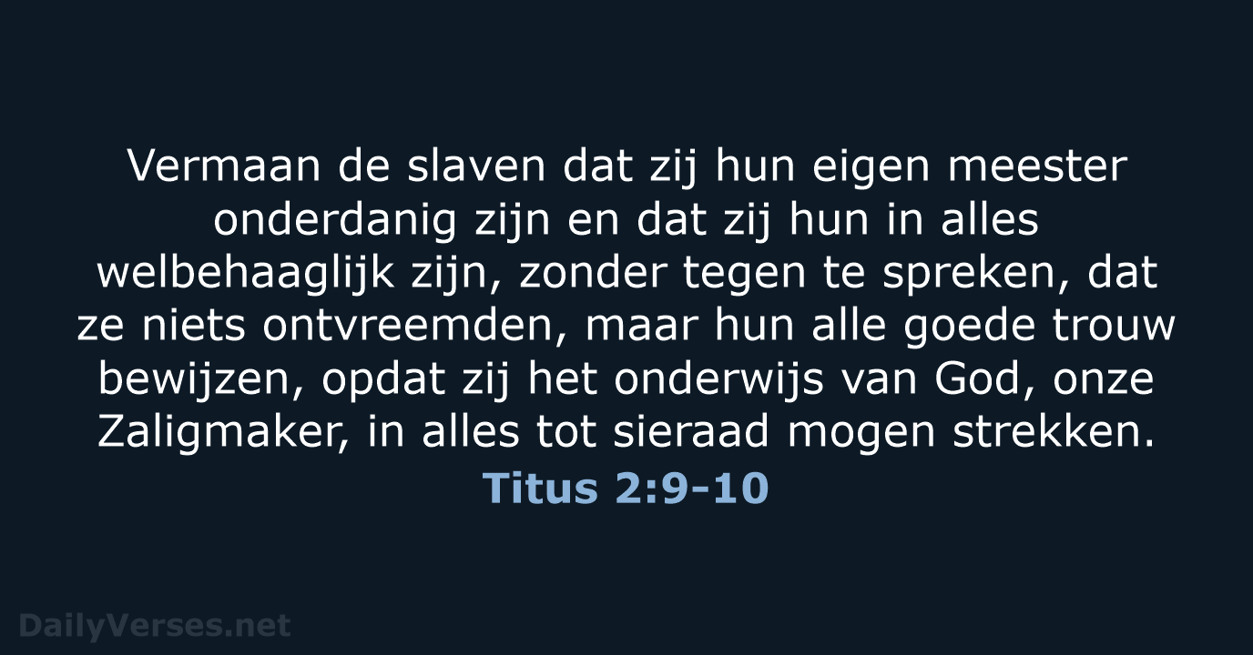 Titus 2:9-10 - HSV