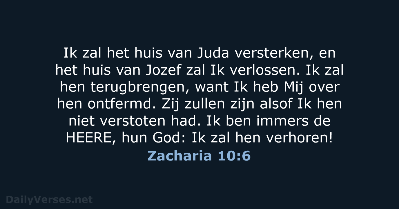 Zacharia 10:6 - HSV