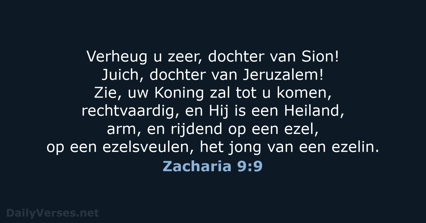 Zacharia 9:9 - HSV