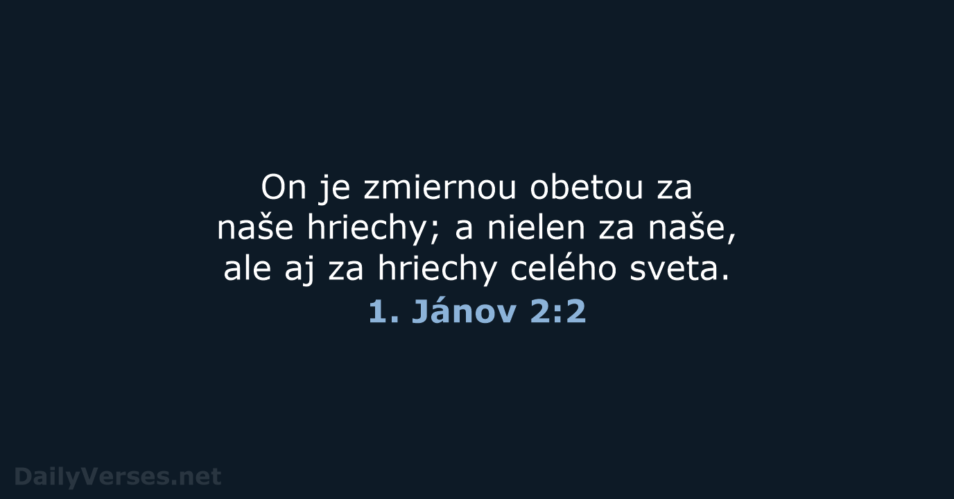 1. Jánov 2:2 - KAT