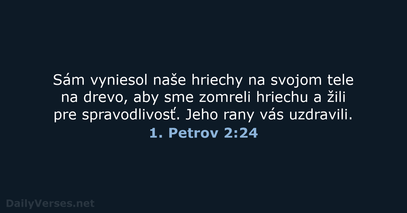 1. Petrov 2:24 - KAT