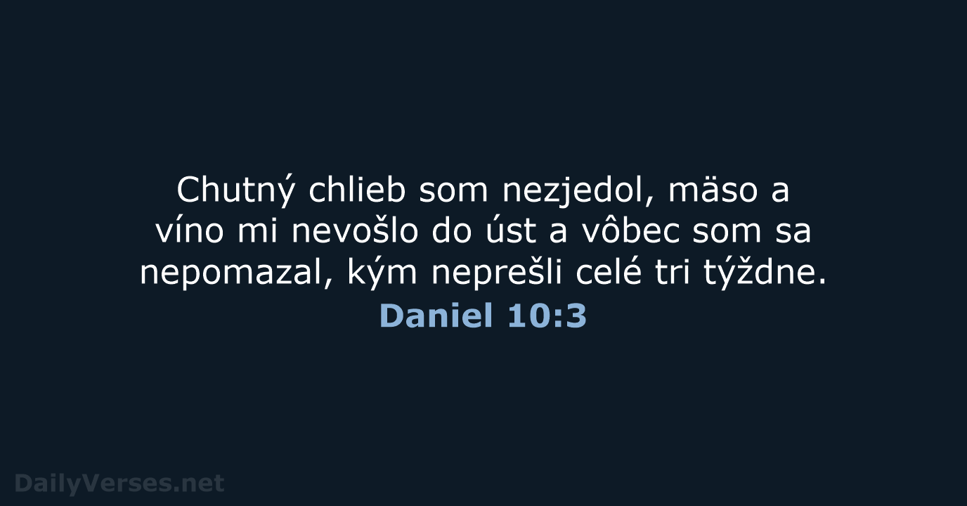 Daniel 10:3 - KAT
