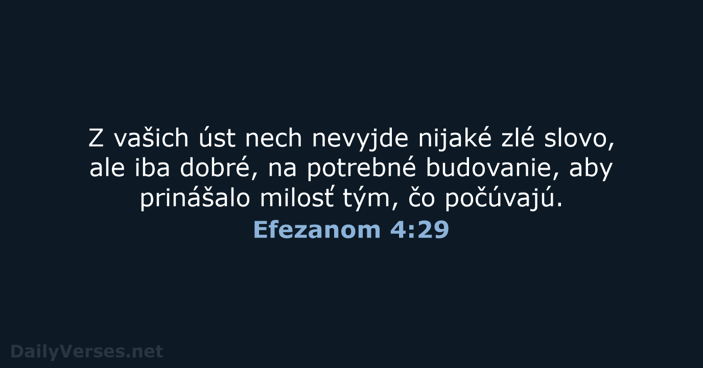 Efezanom 4:29 - KAT