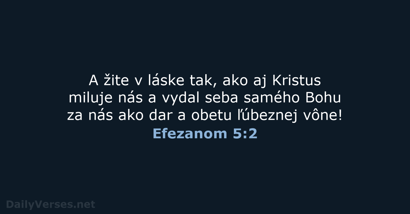 Efezanom 5:2 - KAT