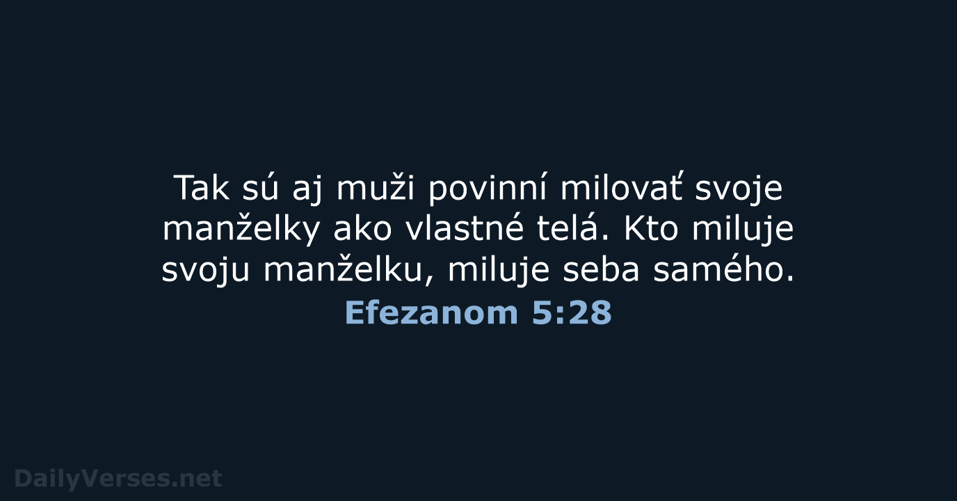 Efezanom 5:28 - KAT