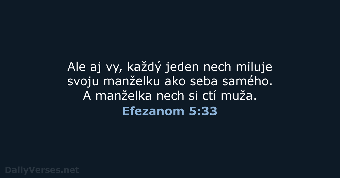 Efezanom 5:33 - KAT