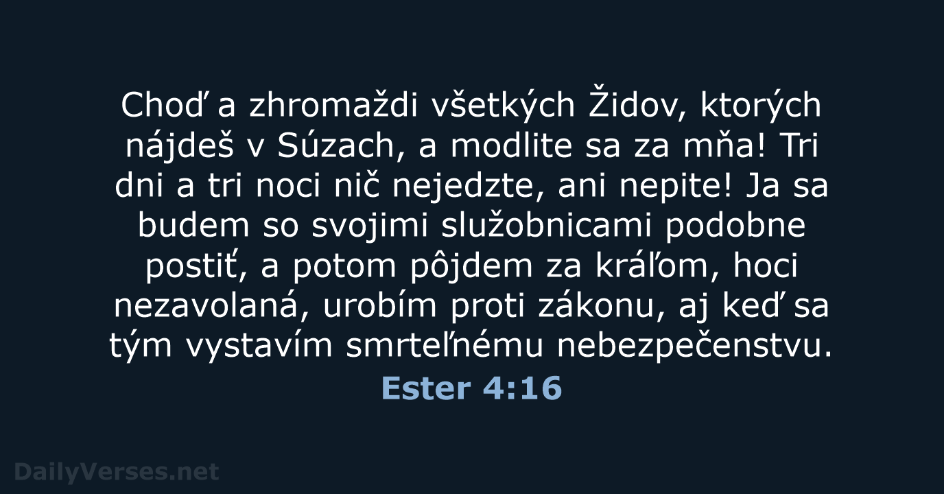 Ester 4:16 - KAT