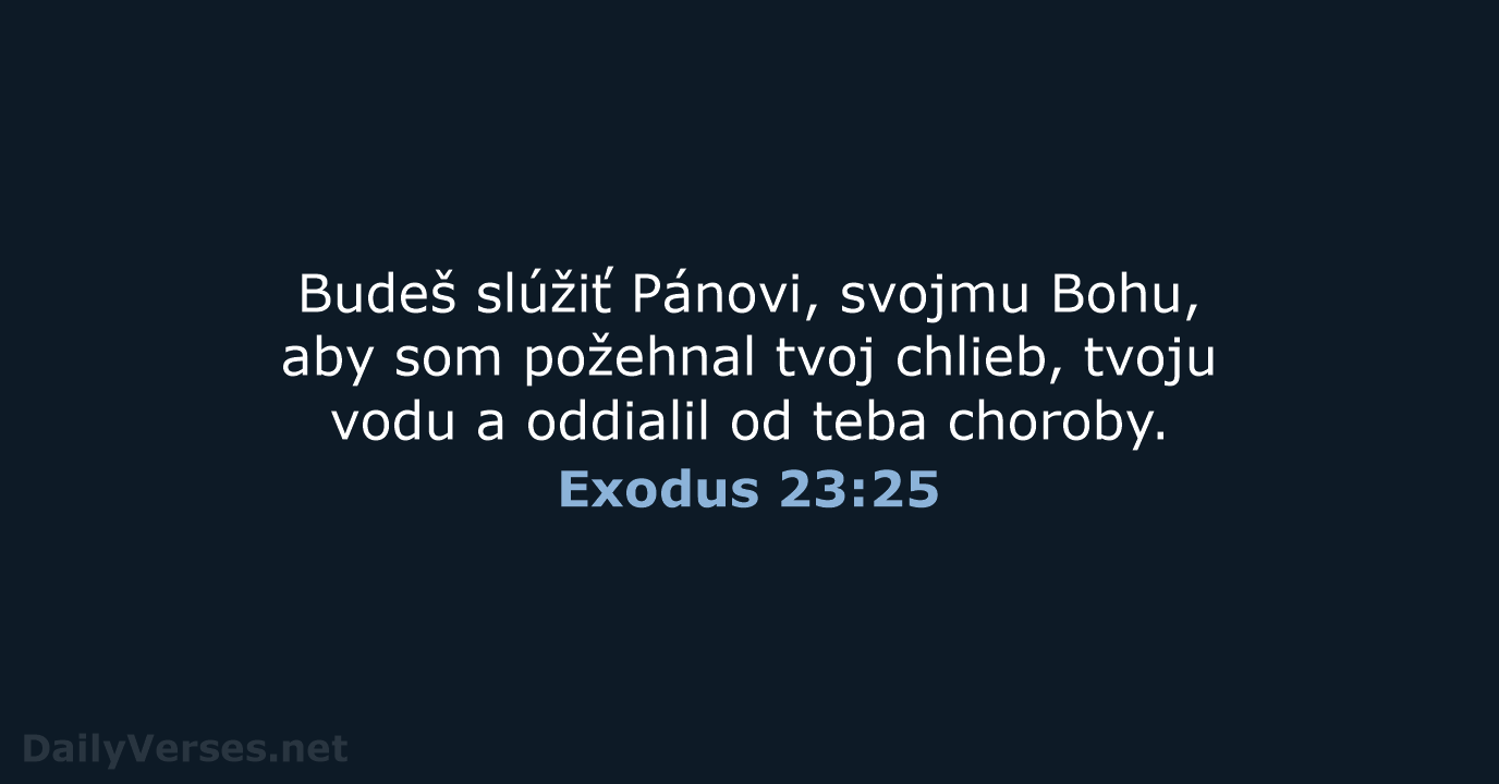 Exodus 23:25 - KAT