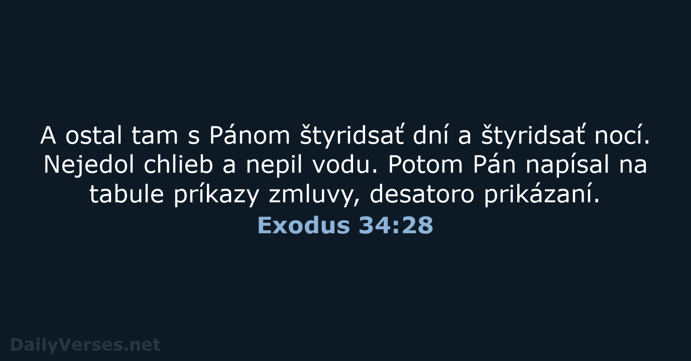 Exodus 34:28 - KAT