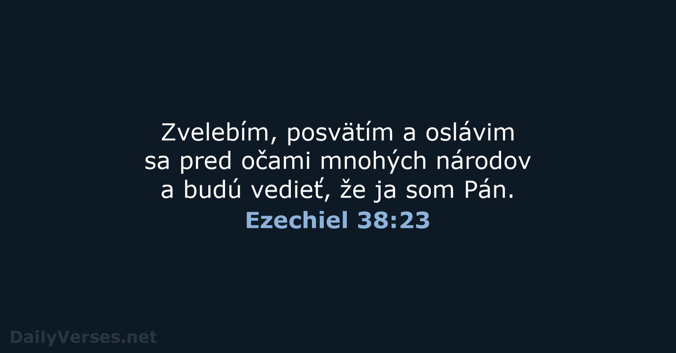 Ezechiel 38:23 - KAT