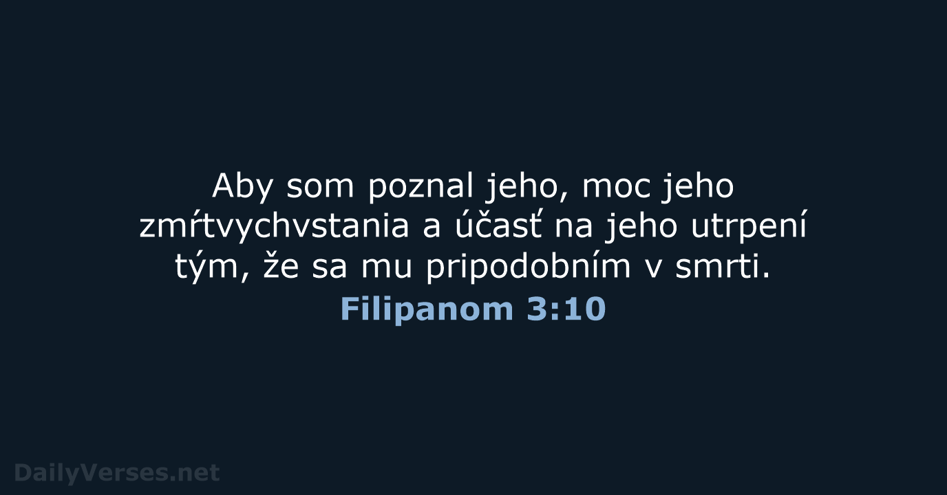 Filipanom 3:10 - KAT