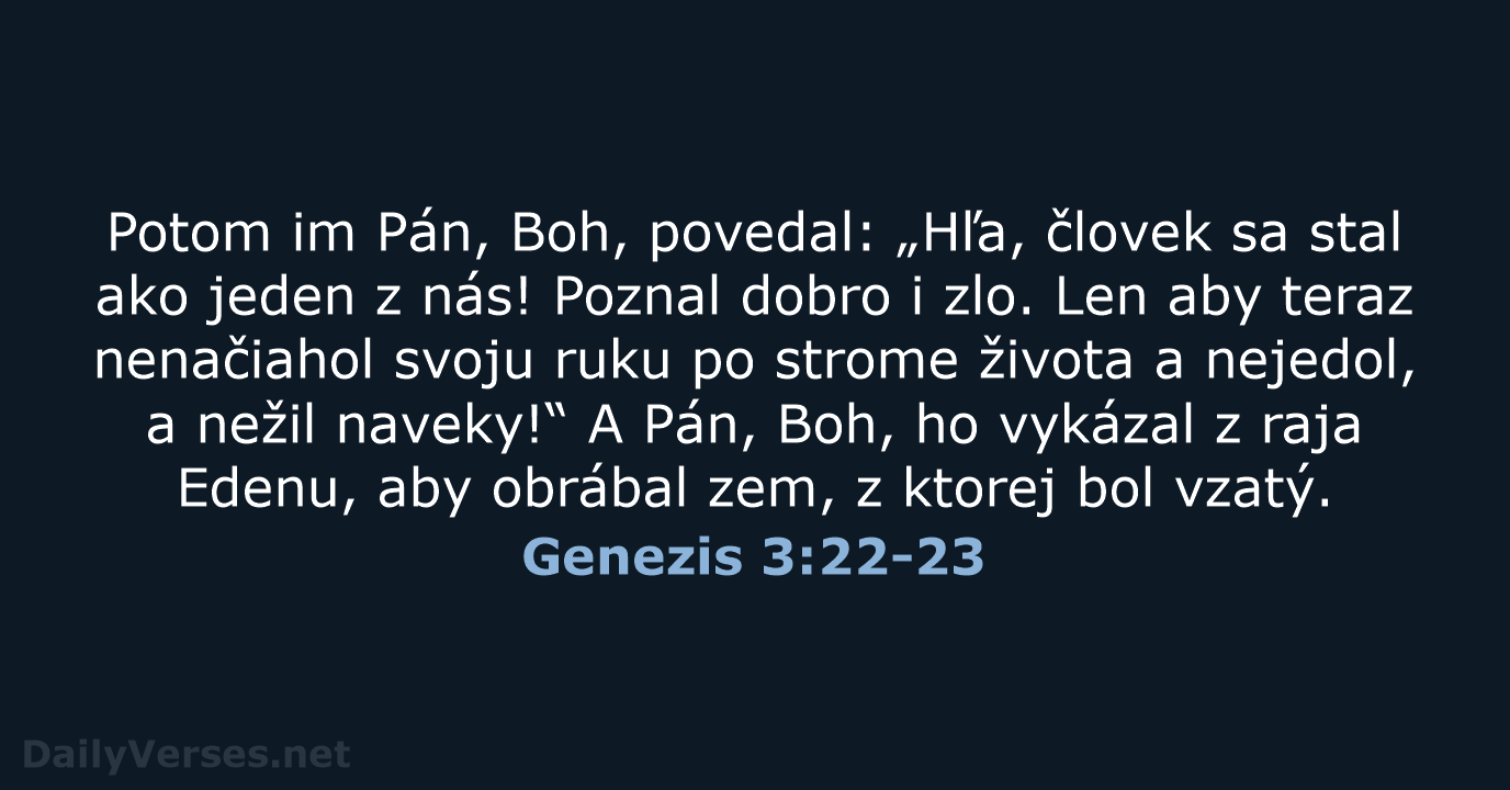 Genezis 3:22-23 - KAT