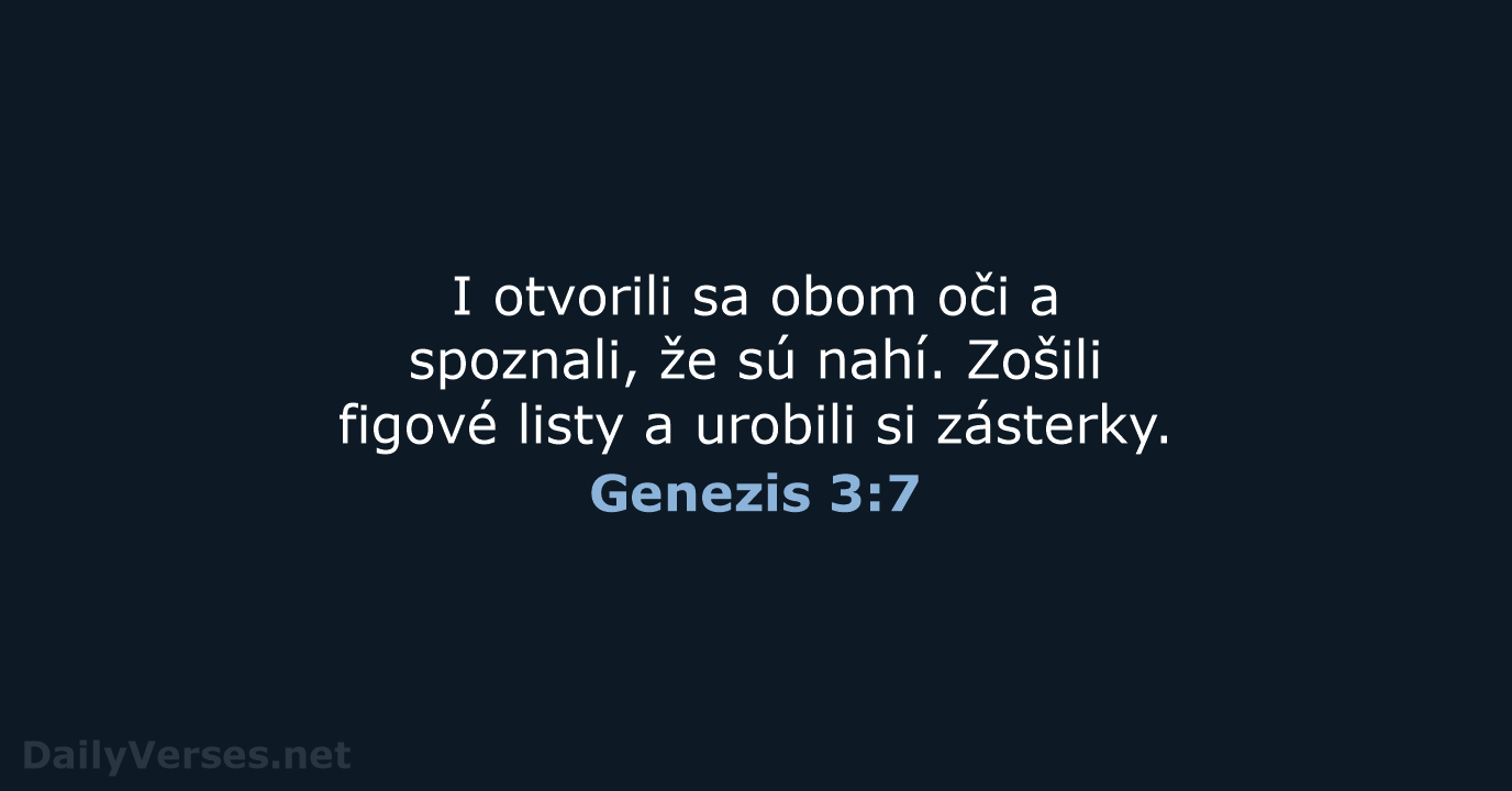 Genezis 3:7 - KAT