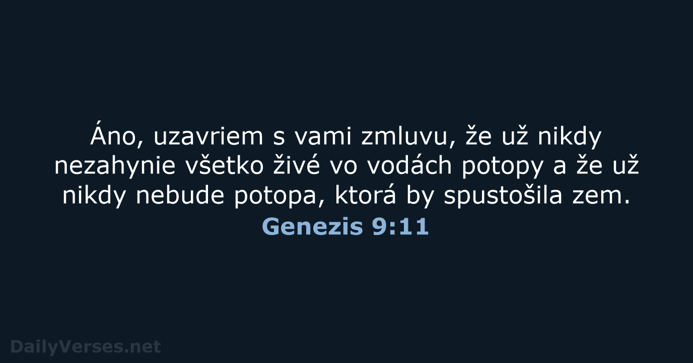 Genezis 9:11 - KAT