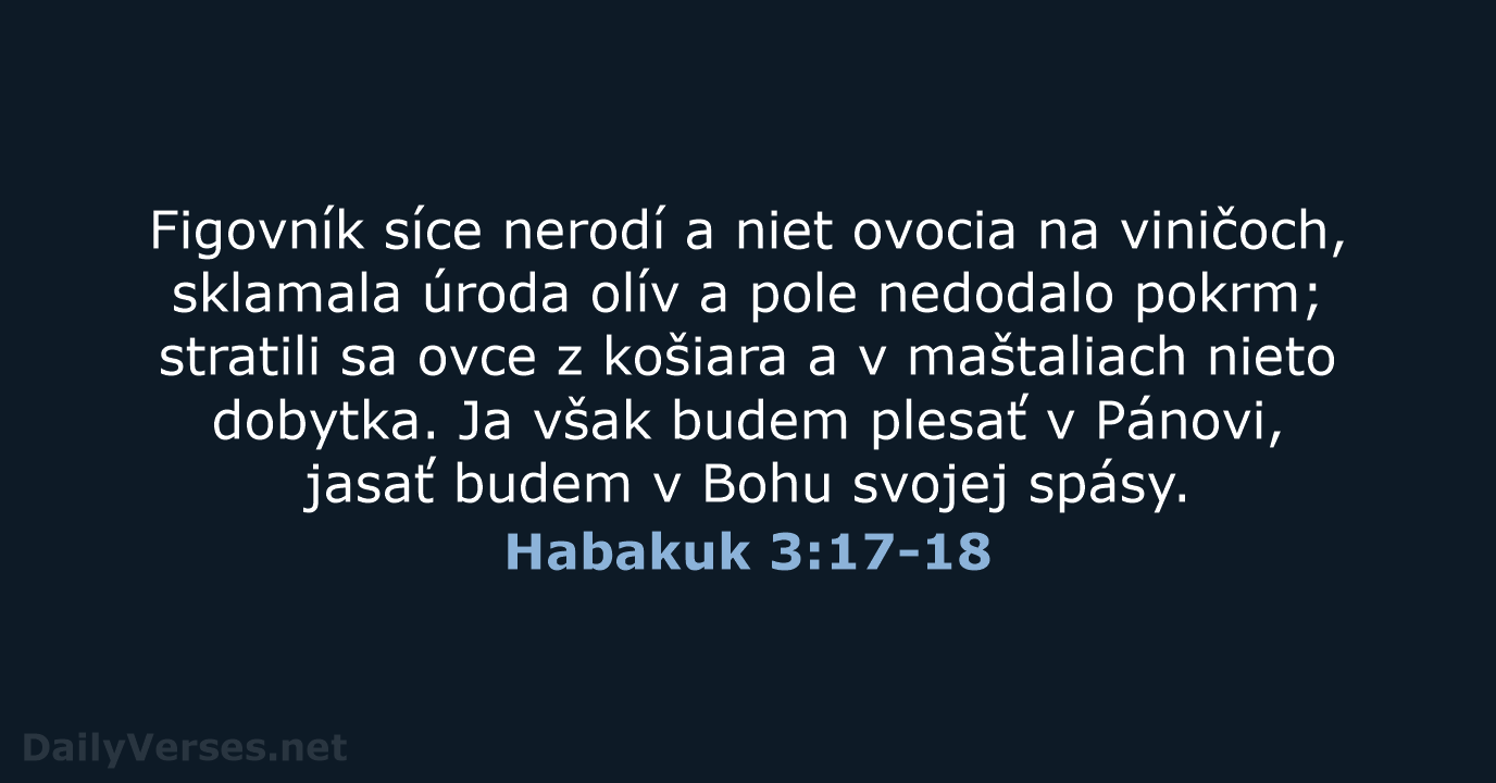 Habakuk 3:17-18 - KAT