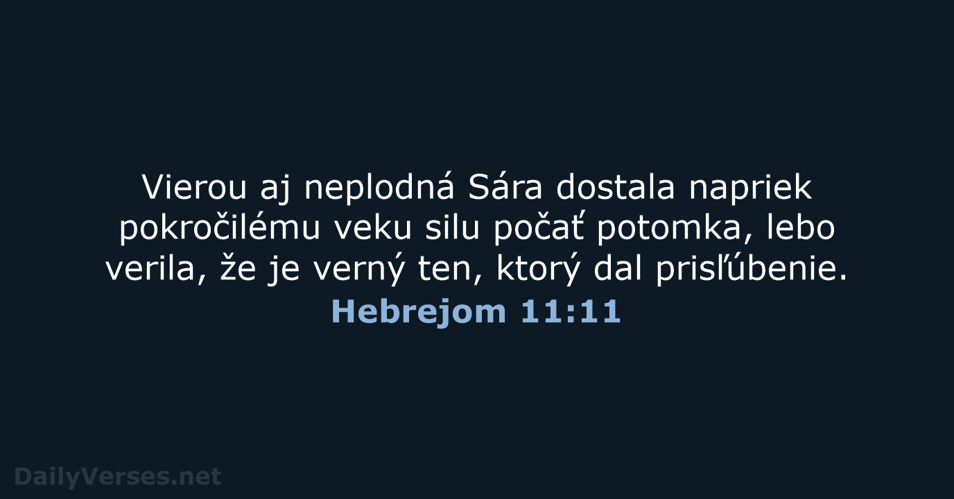 Hebrejom 11:11 - KAT
