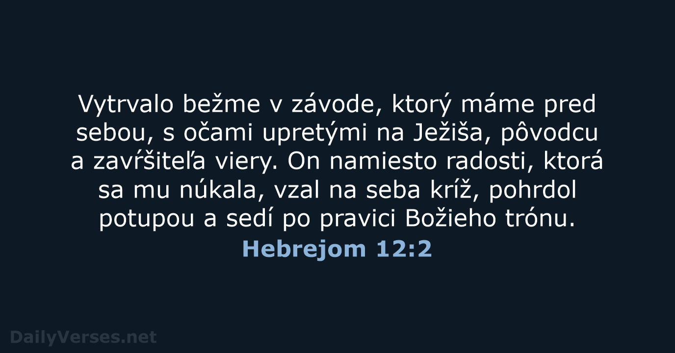 Hebrejom 12:2 - KAT