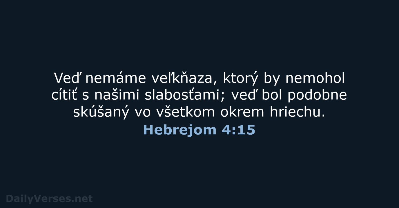 Hebrejom 4:15 - KAT