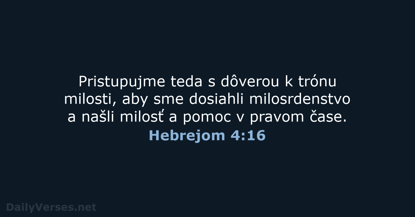 Hebrejom 4:16 - KAT
