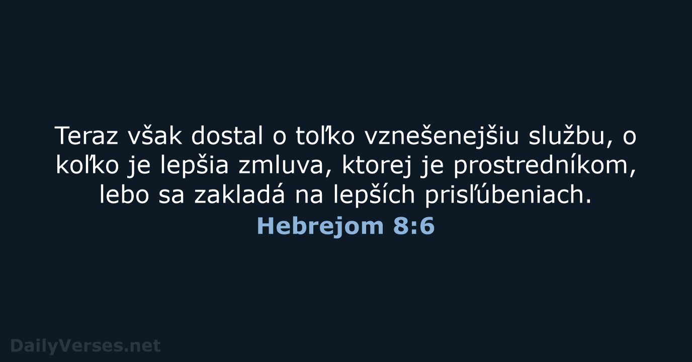 Hebrejom 8:6 - KAT