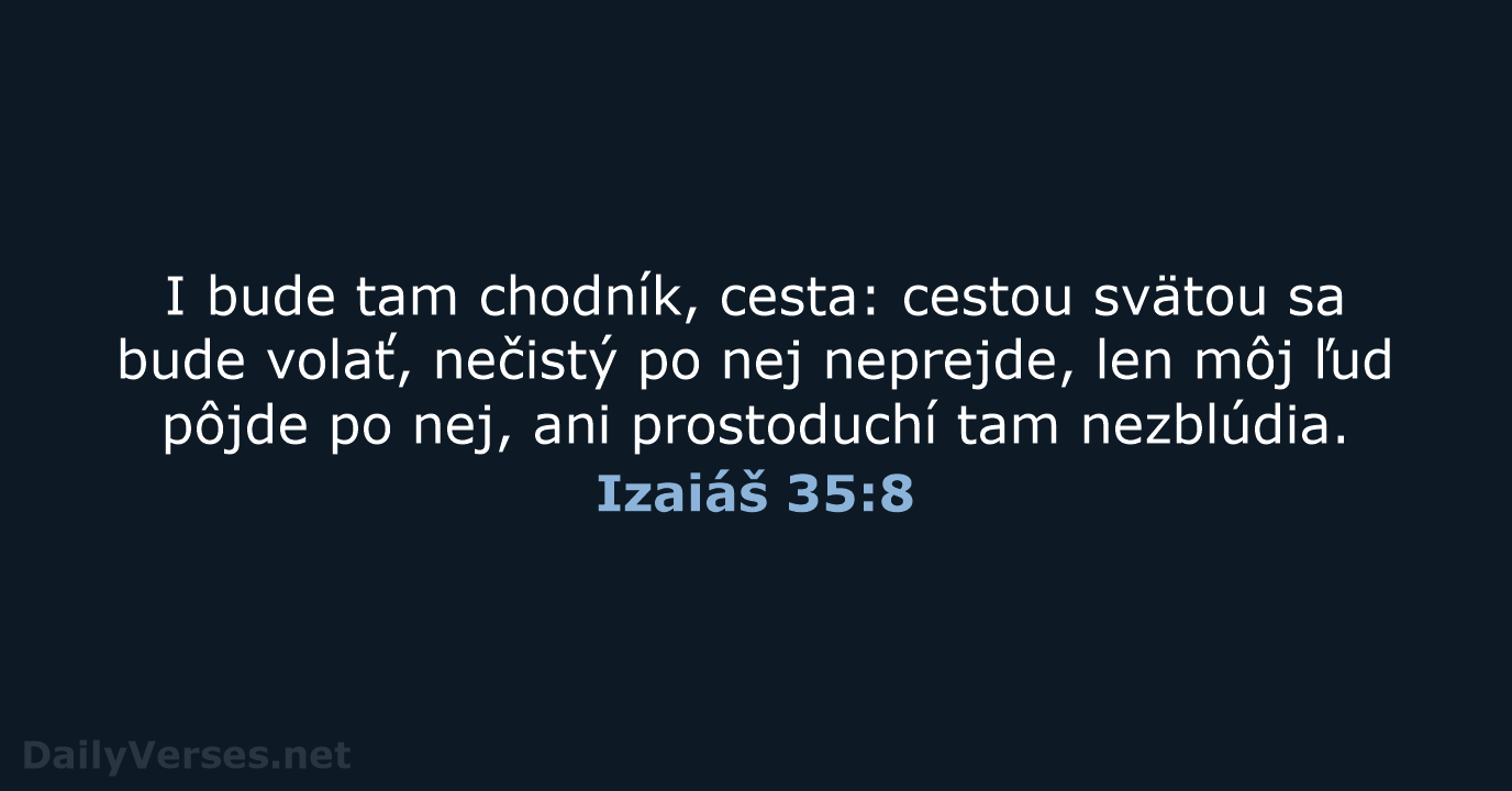 Izaiáš 35:8 - KAT