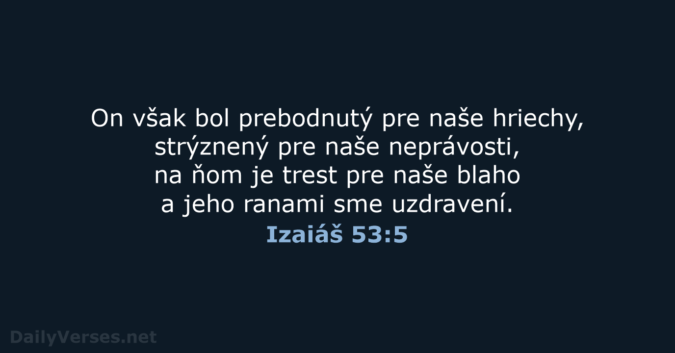 Izaiáš 53:5 - KAT