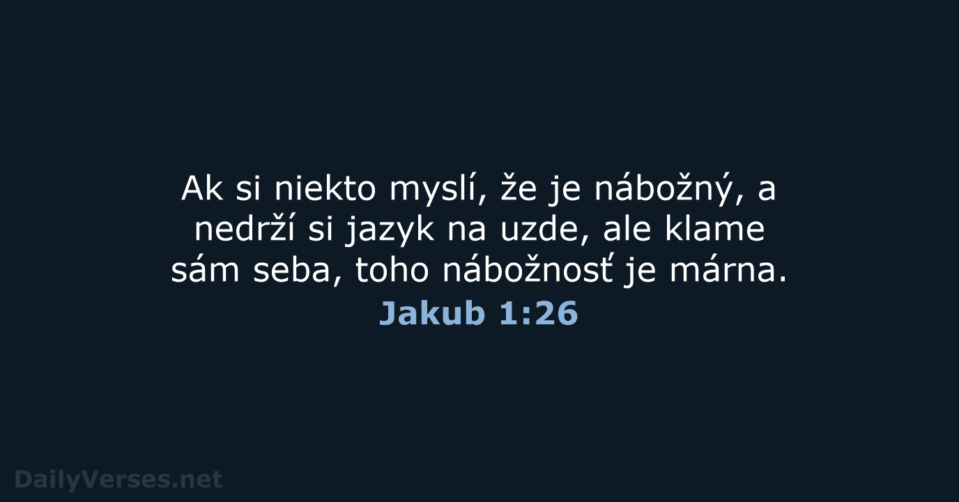 Jakub 1:26 - KAT