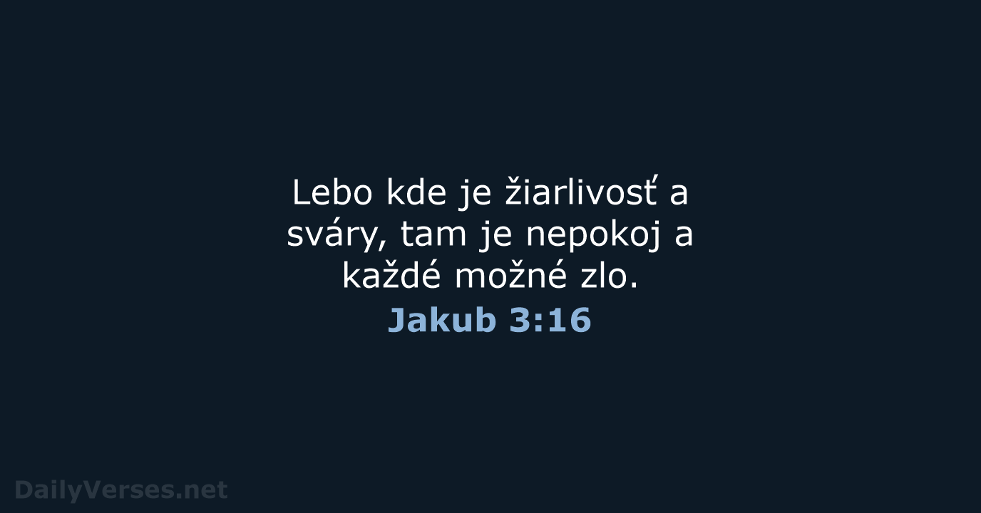 Jakub 3:16 - KAT