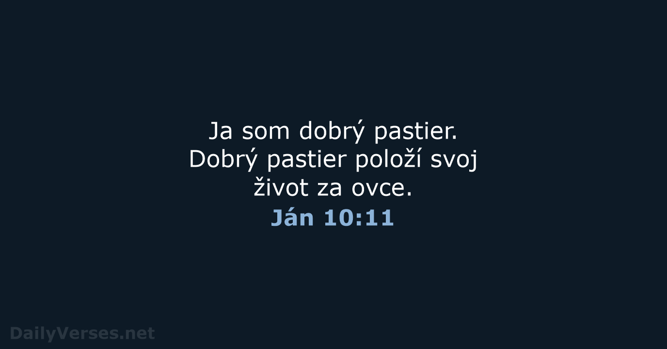 Ján 10:11 - KAT