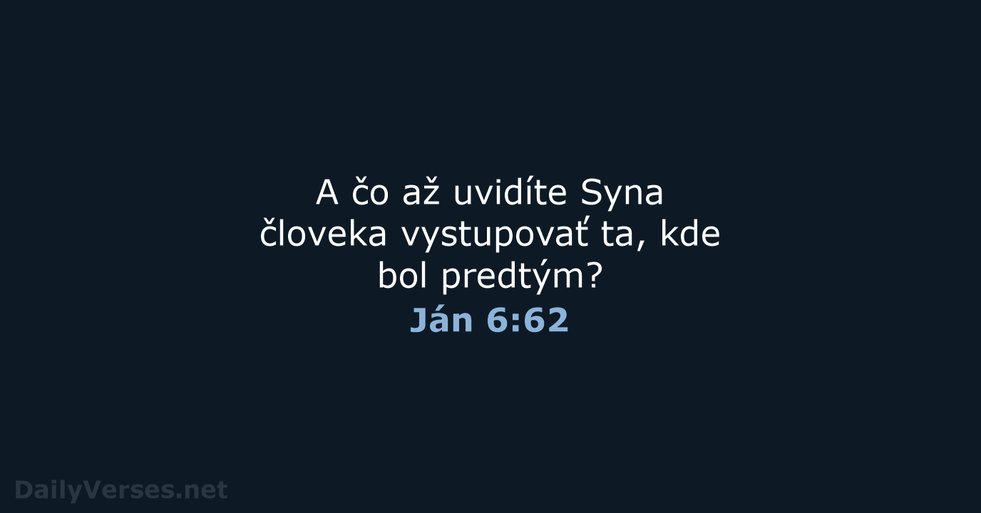 Ján 6:62 - KAT