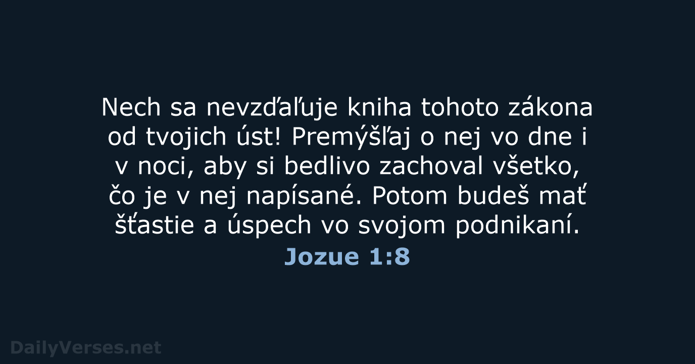 Jozue 1:8 - KAT