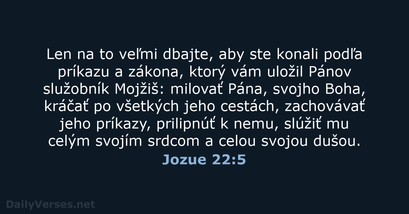 Jozue 22:5 - KAT