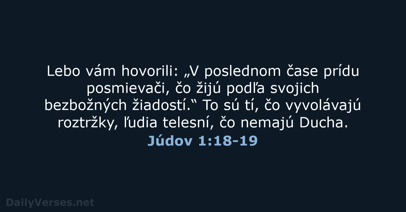 Júdov 1:18-19 - KAT