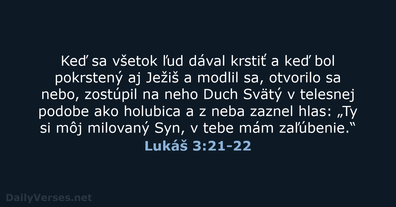 Lukáš 3:21-22 - KAT